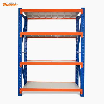 medium duty boltless rack steel plate storage shelf rack